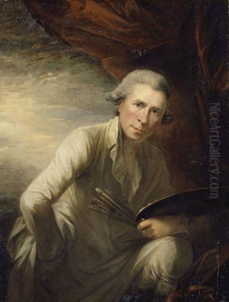 Self-portrait Oil Painting by George Romney