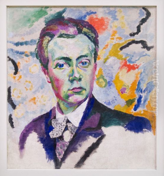 Autoportrait Oil Painting by Robert Delaunay