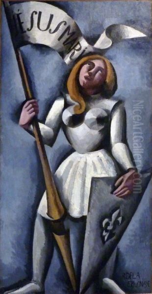 Joan of Arc Oil Painting by Roger de La Fresnaye