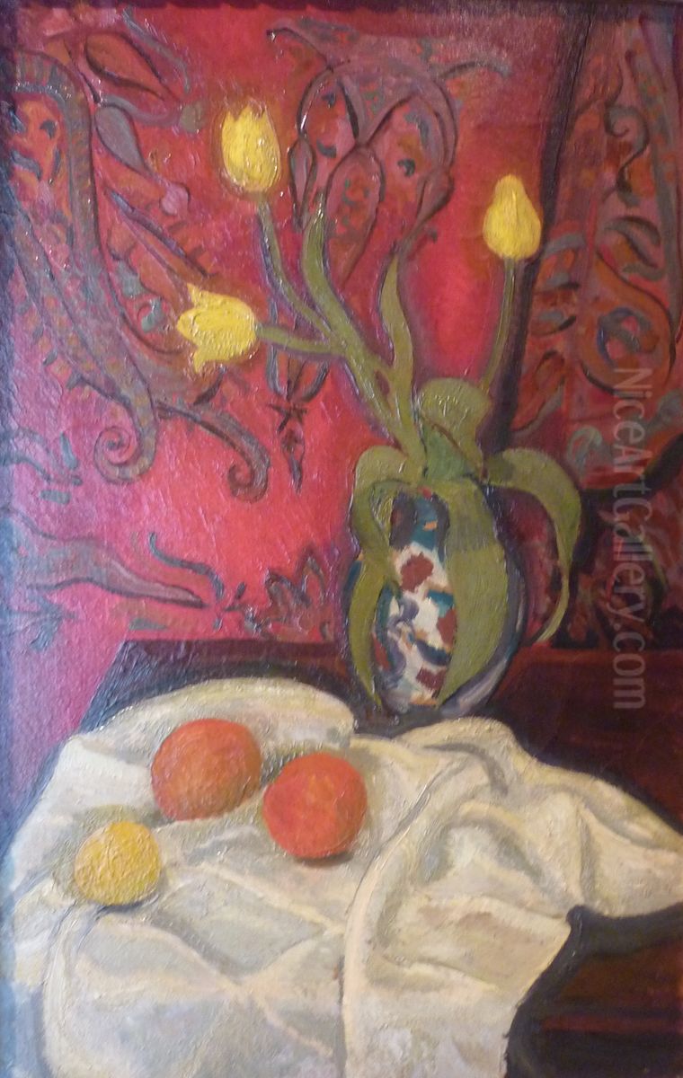 Yellow Tulips Oil Painting by Roger de La Fresnaye