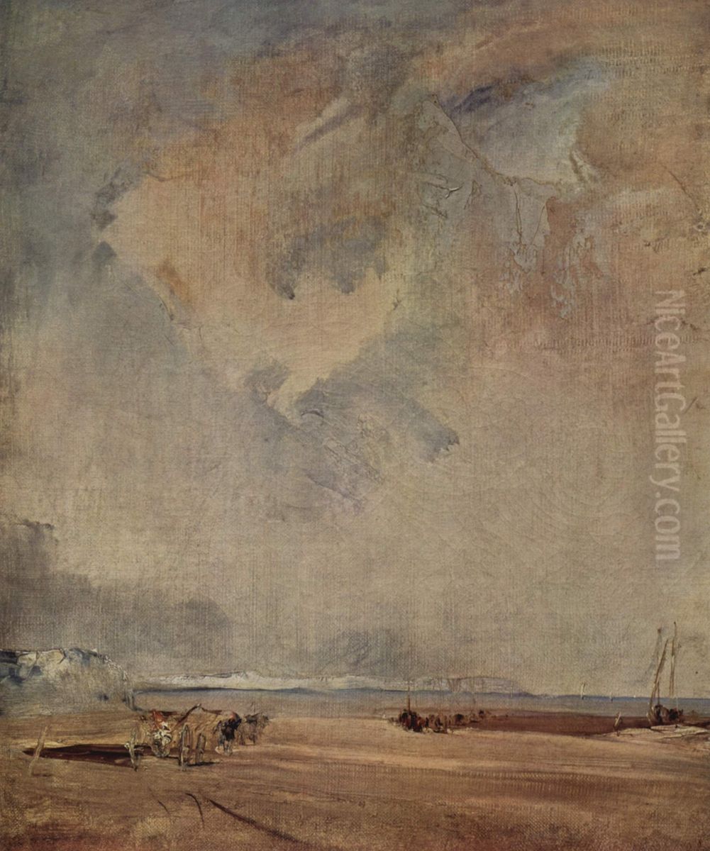 Die normannische Kuste Oil Painting by Richard Parkes Bonington