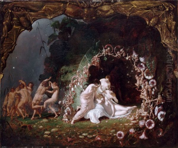 Le Sommeil de Titania Oil Painting by Richard Dadd