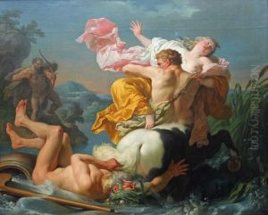 L'enlevement de Dejanire par le centaure NessusEnglish:The Abduction of Deianeira by the Centaur Nessus zhong wen: ban ren ban ma de nie suo si xie chi he la ke lei si de qi zi de yi a ni la