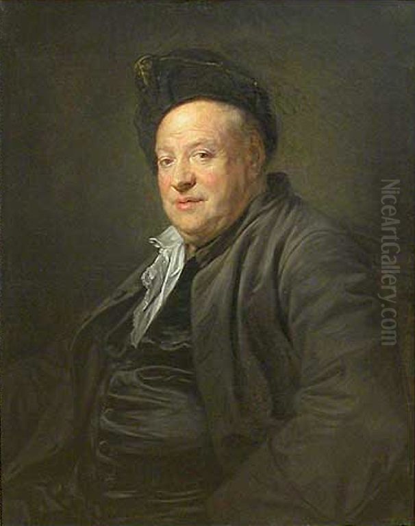 Etienne Jeaurat. Oil Painting by Jean-Baptiste Greuze