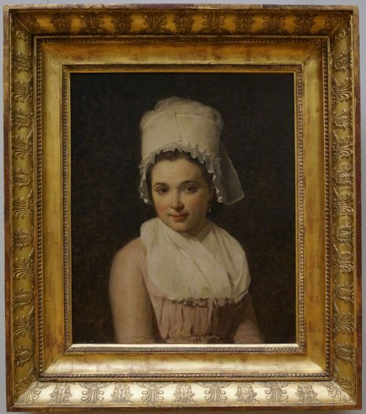 Catherine-Marie-Jeanne Tallard (1772/73-1825), femme de francois Lamy, maire de Sougeres (Yonne). Oil Painting by Jacques-Louis David