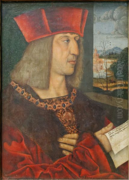 Emperor Maximilian I Oil Painting by Bernhard Strigel