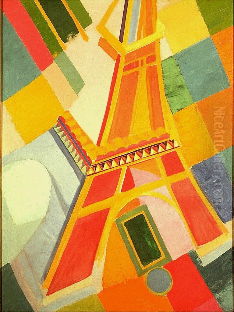 Eiffel Tower Oil Painting by Robert Delaunay