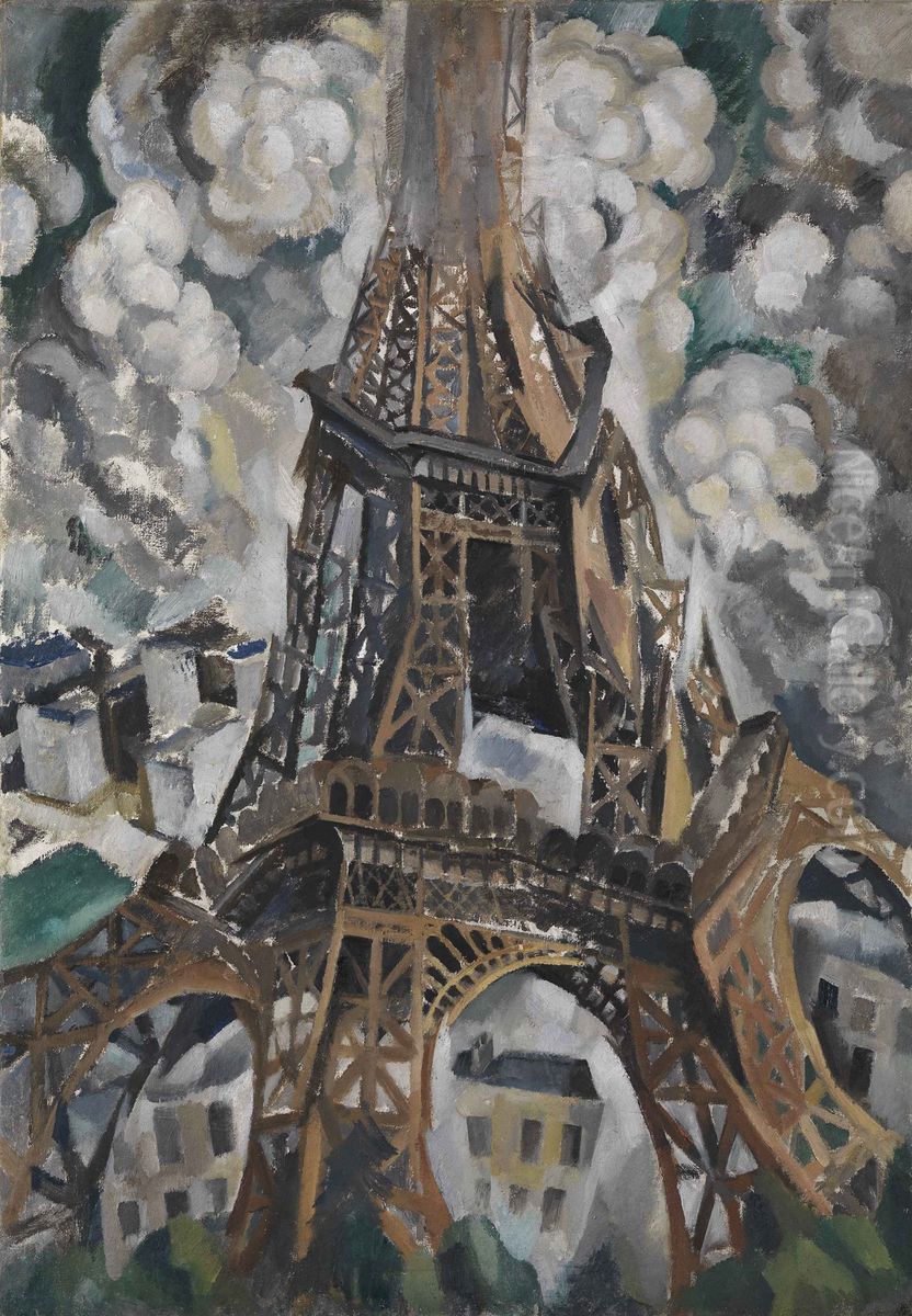 Der Eiffel-Turm Oil Painting by Robert Delaunay