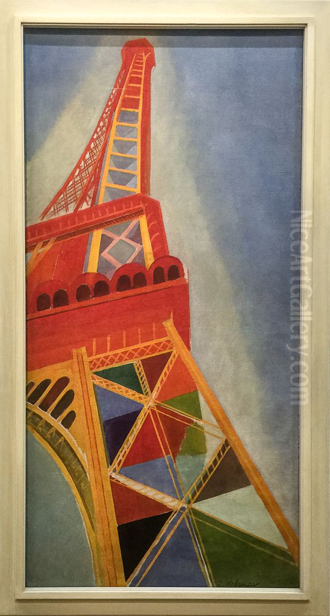 La Tour Eiffel Oil Painting by Robert Delaunay
