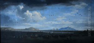Charles III hunting on Lake Licola