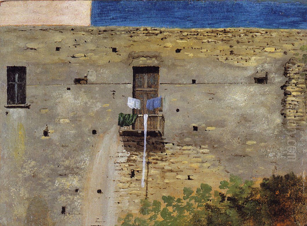A Wall inNaples Oil Painting by Thomas Jones