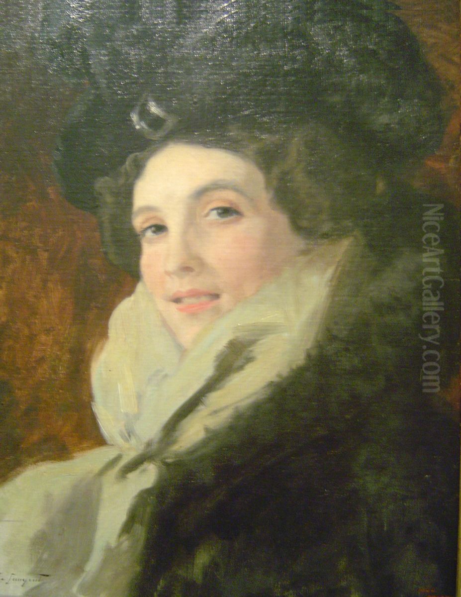 Figura Oil Painting by Sebastia Junyent Sans