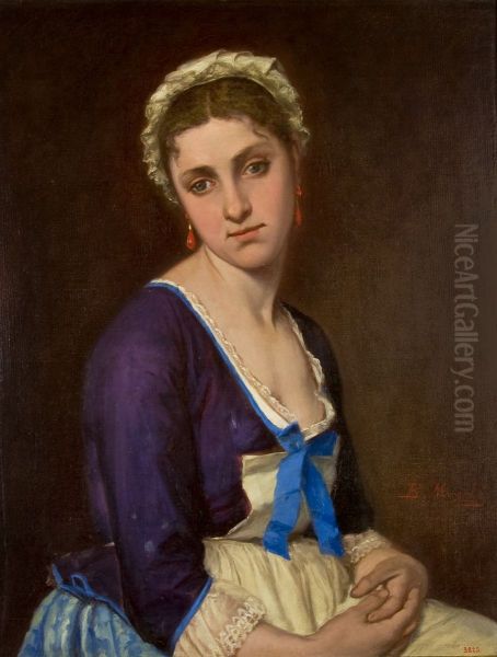 Retrat setcentista (Dit tambe Camarera) Oil Painting by Benet Mercade