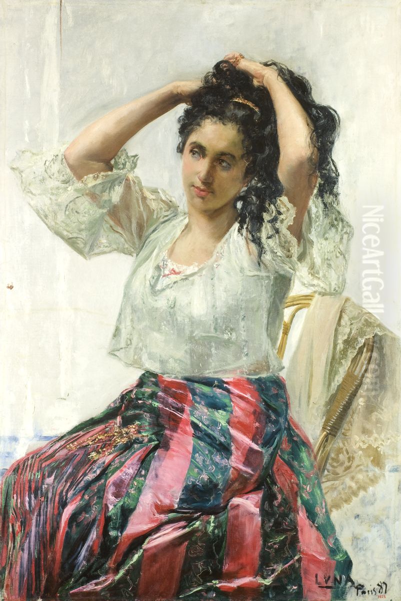 La mestissa Oil Painting by Juan Luna