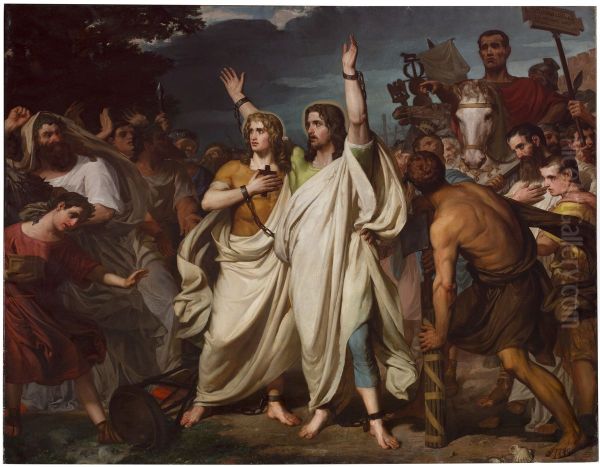 Martiri dels sants Servand i Germa Oil Painting by Francesc Torras Armengol