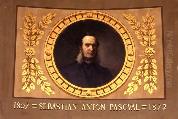 Retrat de Sebastia Anton Pascual Oil Painting by Modest Texidor Torres