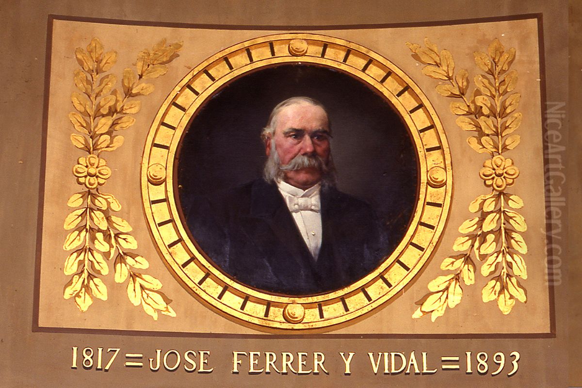 Retrat de Josep Ferrer i Vidal Oil Painting by Joan Juncosa Morlans