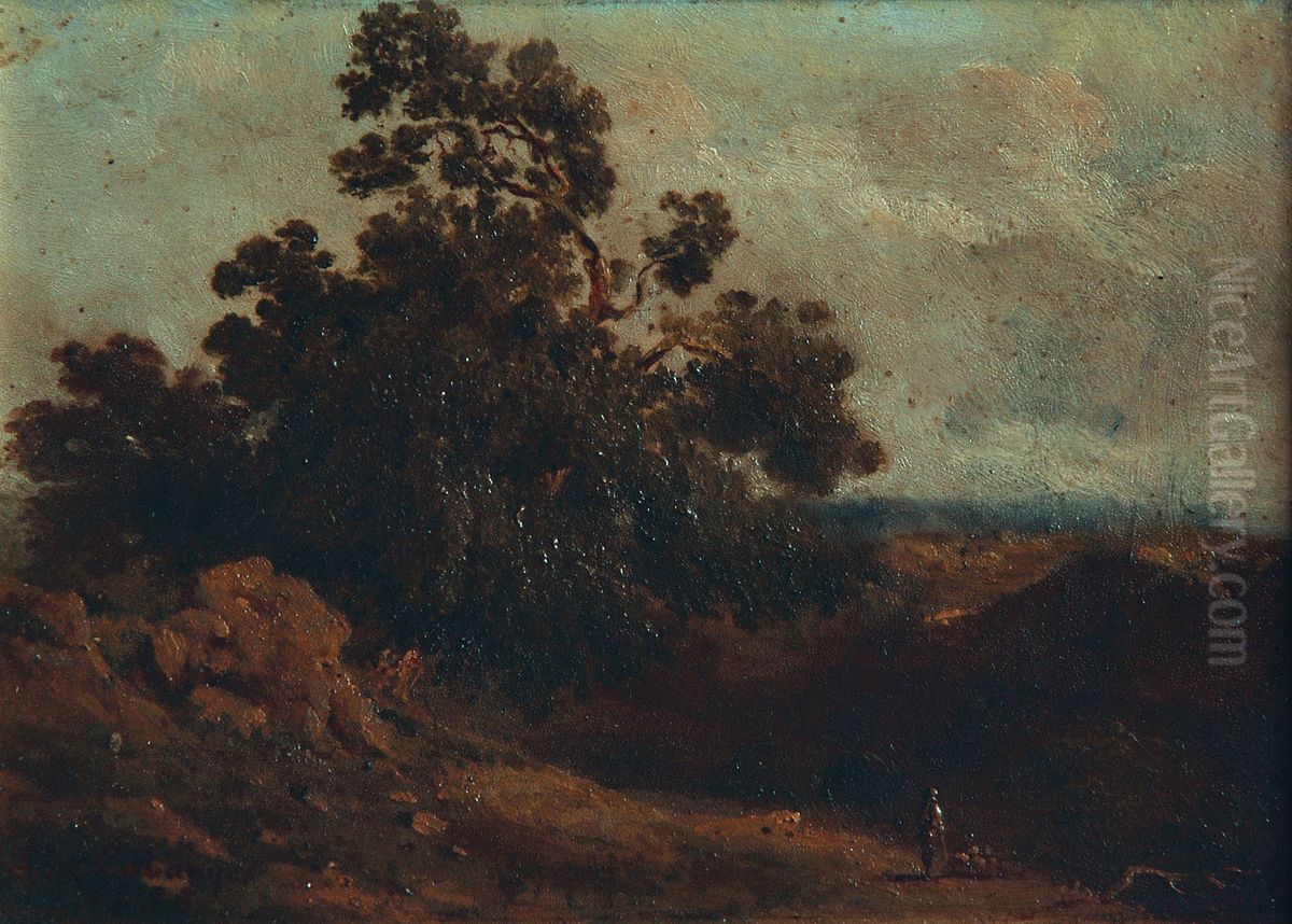 Paisatge rural Oil Painting by Joaquim de Cabanyes i Ballester