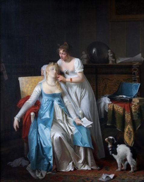 Bad news Oil Painting by Marguerite Gerard