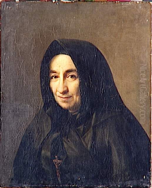 Madame de Fumel Oil Painting by Louise Hersent