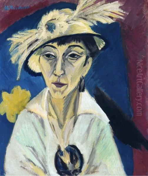 Sick woman Oil Painting by Ernst Ludwig Kirchner