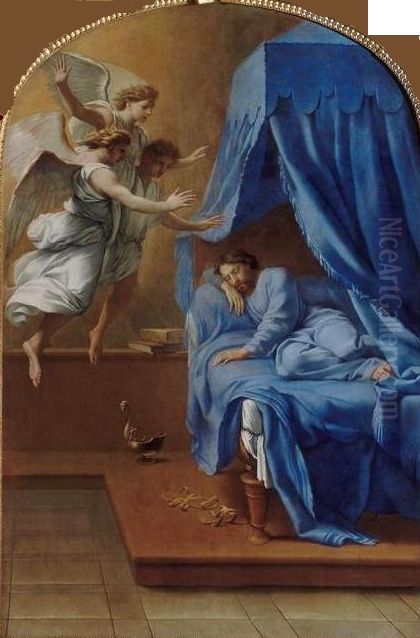 Der Traum des Heiligen Bruno Oil Painting by Eustache Le Sueur