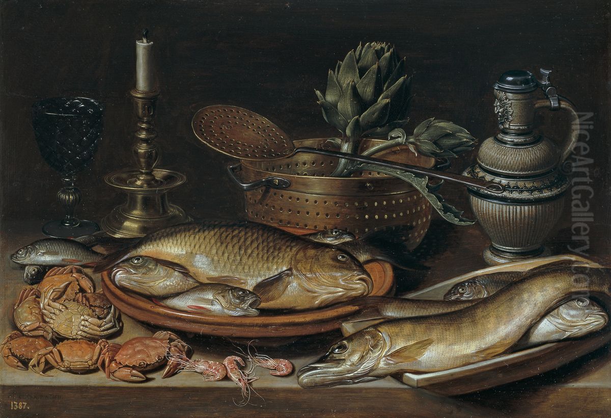 Bodegon Oil Painting by Clara Peeters