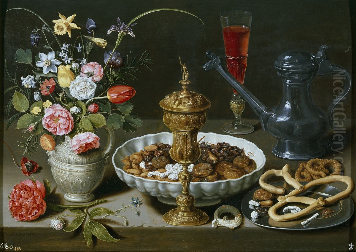 Mesa Oil Painting by Clara Peeters Mesa Oil Painting by Clara Peeters