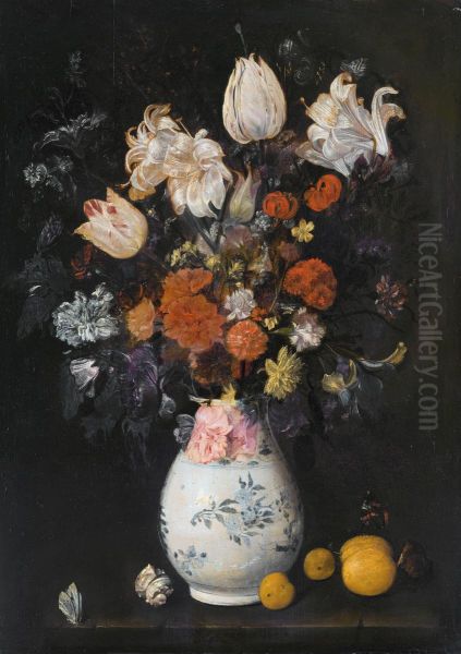 Blompotje Oil Painting by Judith Leyster