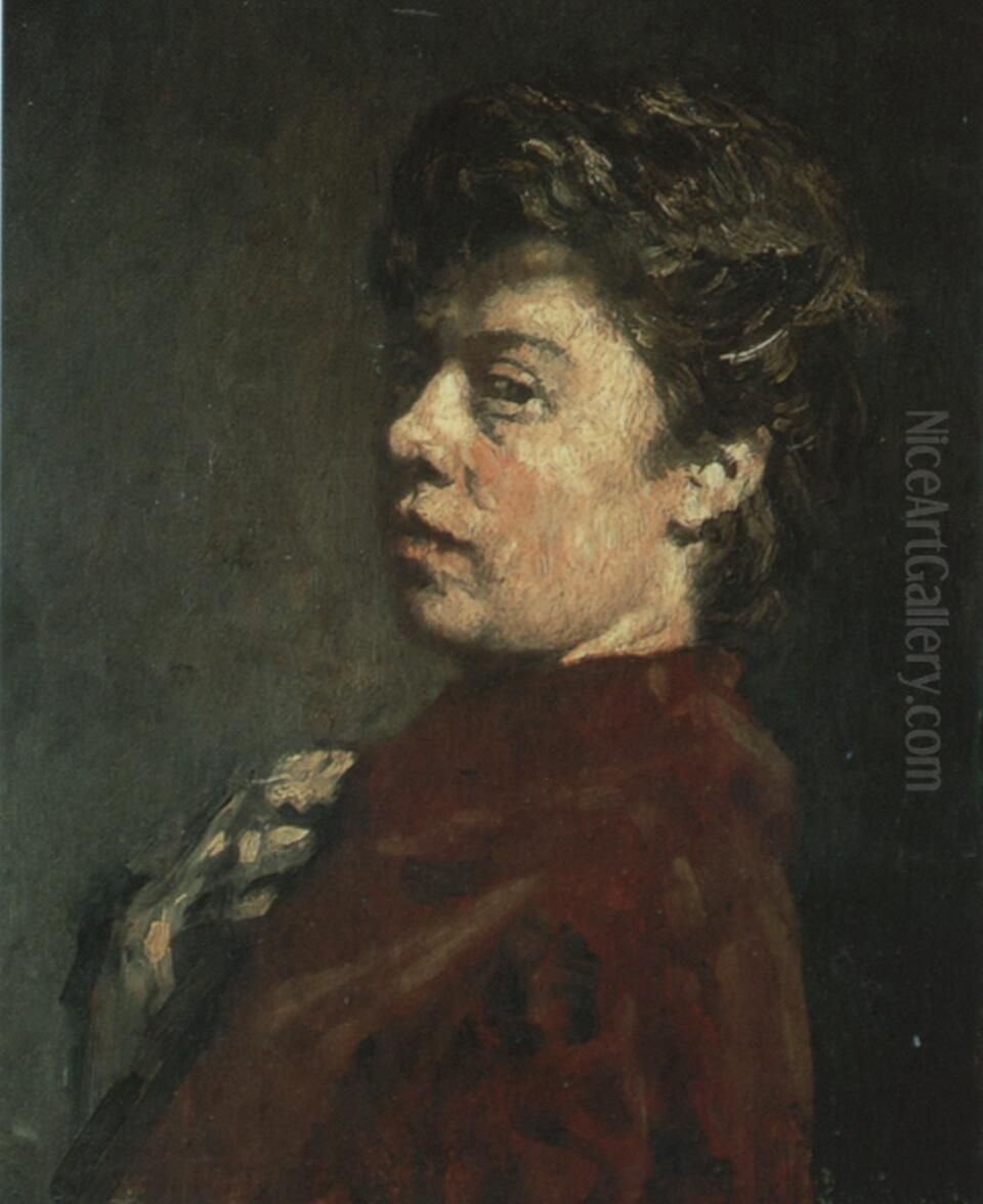 Portrait of Suze Robertson (1855-1922) Oil Painting by Suze Robertson