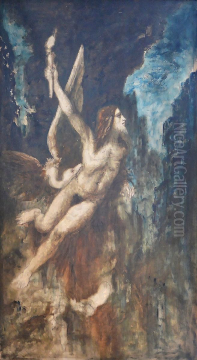 Prometheus, Variant Oil Painting by Gustave Moreau