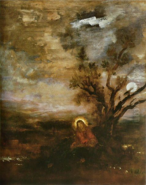 Christ at Gethsemane Oil Painting by Gustave Moreau