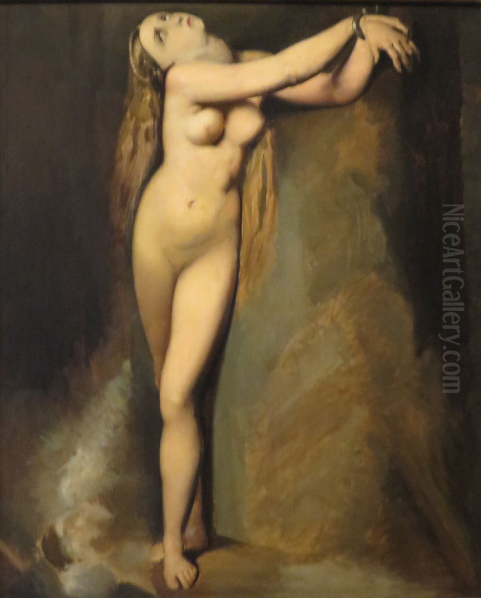 Angelica (apres Ingres); Oil Painting by Georges Seurat