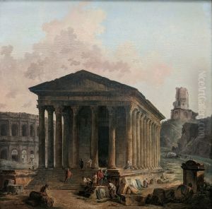 The Maison Caree, the Arena, and the Tour Magne in Nimes