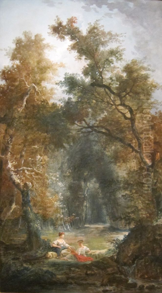 The Glade Oil Painting by Hubert Robert