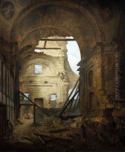 L'eglise de la Sorbonne en ruine