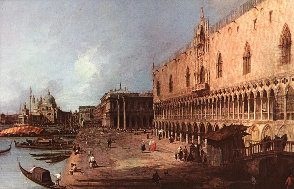 Doge's Palace Oil Painting by Canaletto