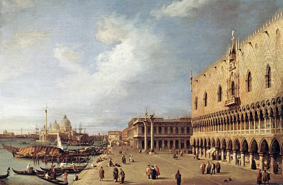 View of the Ducal Palace Oil Painting by Canaletto