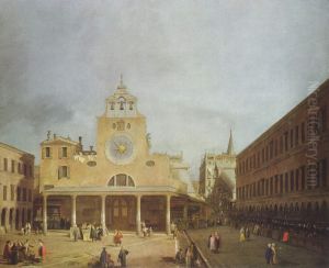 Platz vorSan Giacomo di Rialto in Venedig.