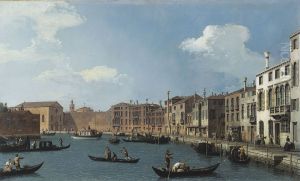 Vue du canal de Santa Chiara, a Venise