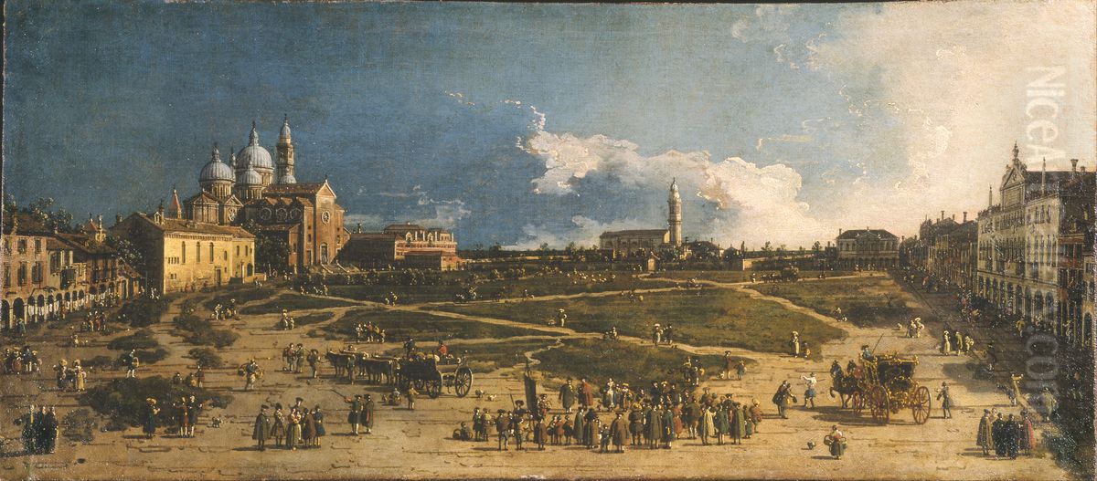 Pra della Valle in Padua Oil Painting by Canaletto