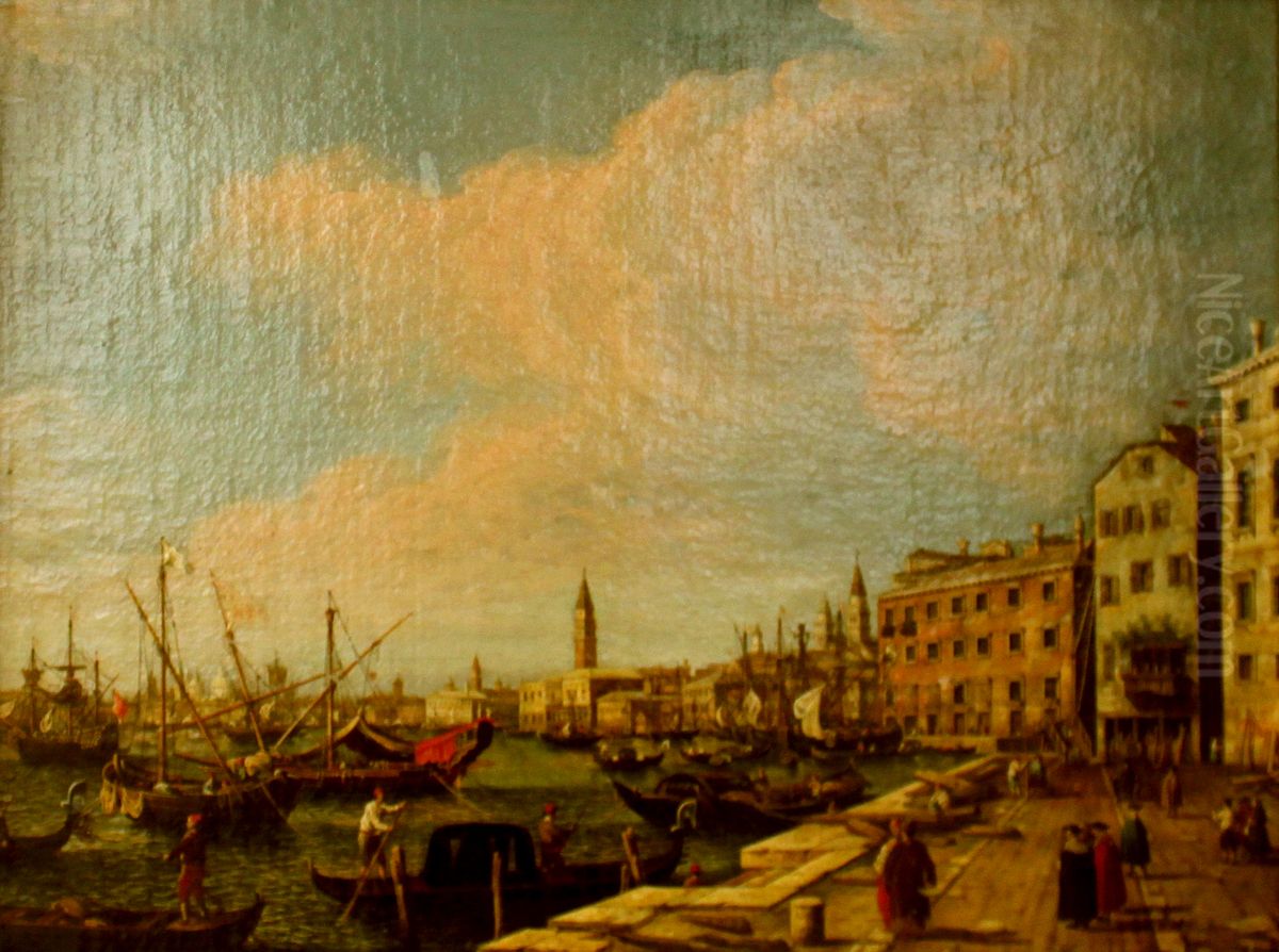 View of Venice. Oil Painting by Canaletto