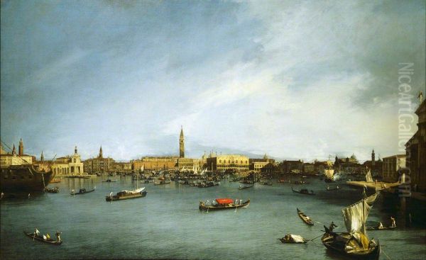 The Bacino di San Marco, Venice, Seen from the Giudecca Oil Painting by Canaletto