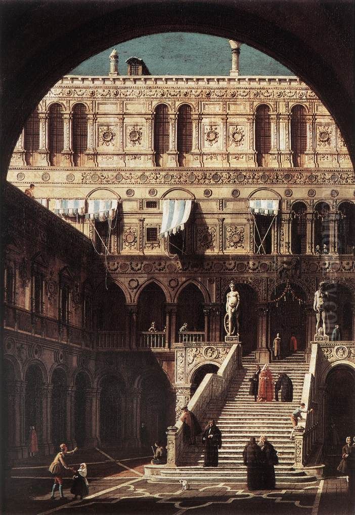 Scala dei Giganti Oil Painting by Canaletto