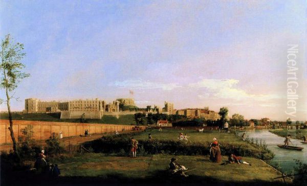 Windsor Castle Oil Painting by Canaletto