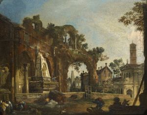 A Caprice View with Ruins Based on the Forum