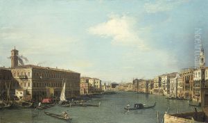 Venice: The Grand Canal Looking North from the Rialto