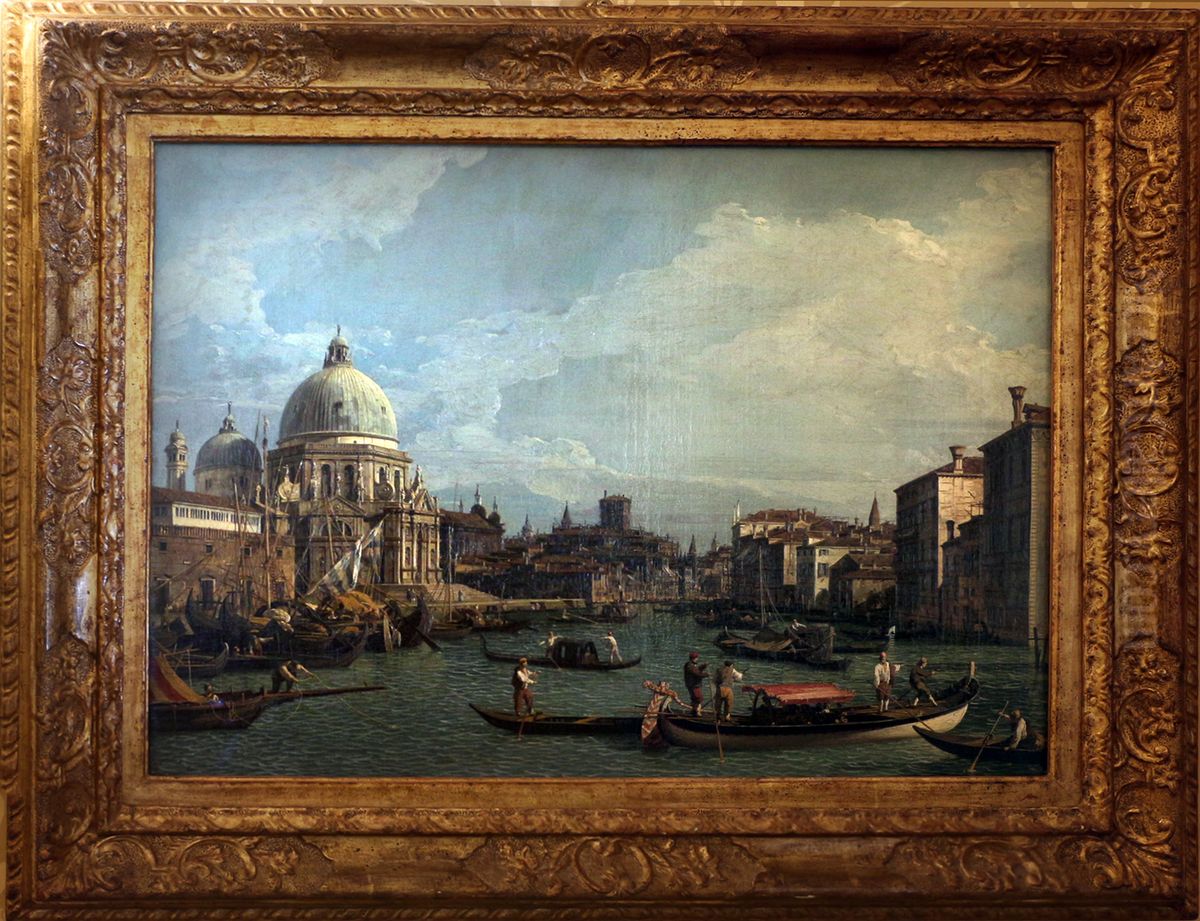 Santa Maria della Salute Oil Painting by Canaletto