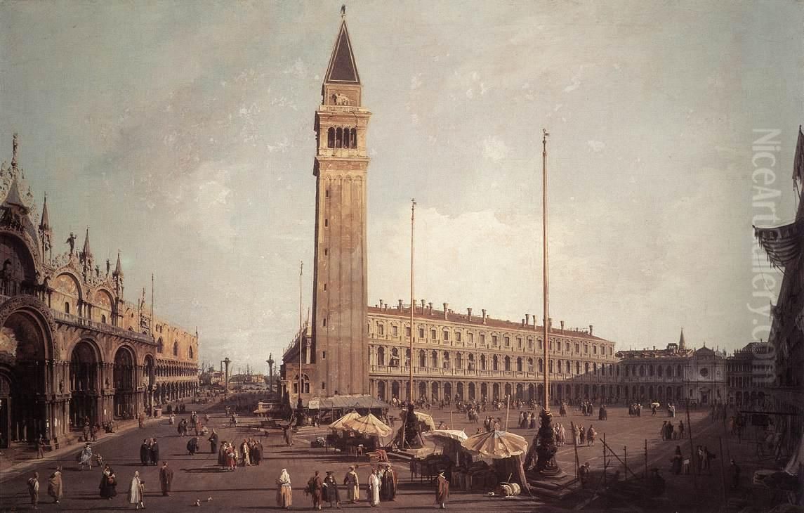 Looking South-West Oil Painting by Canaletto