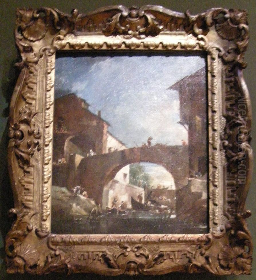 Capriccio Oil Painting by Francesco Guardi